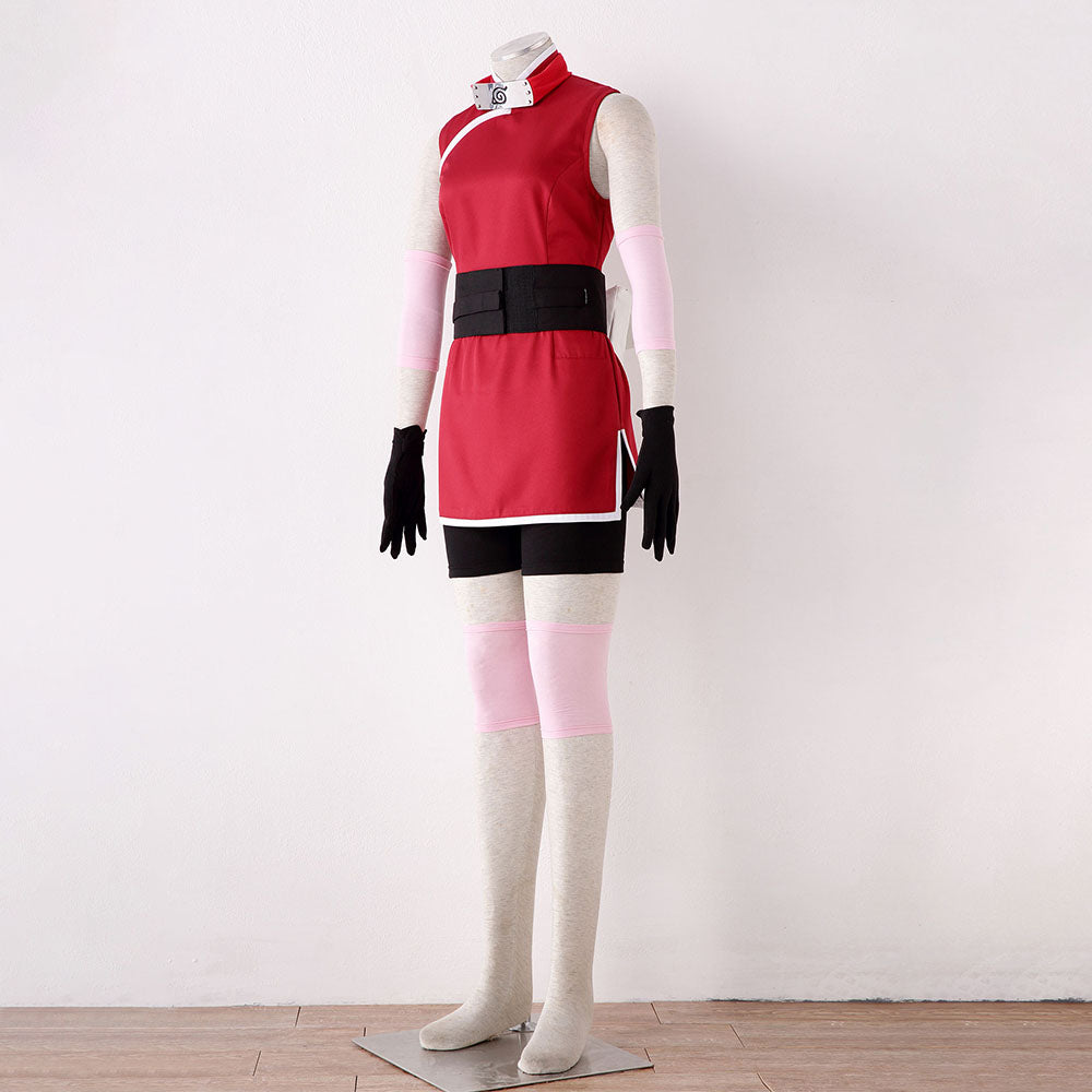 Anime Naruto The Last Haruno Sakura Cosplay Costume Outfit Kit