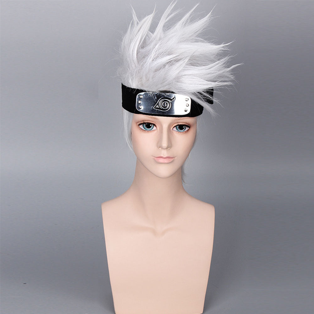 Anime Naruto Kakashi Costume Accessories Kit Wig Mask Headband