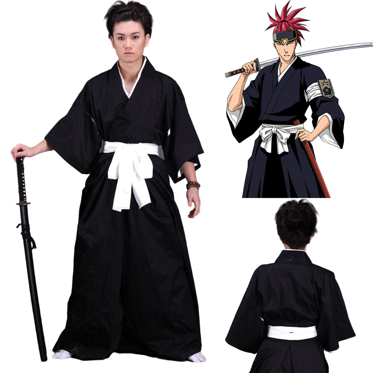 Anime Bleach Kuchiki Rukia Die pa Costume full outfits Kit