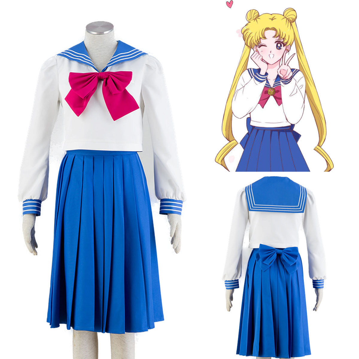 Sailor Moon Tsukino Usagi Sailor moon Cosplay Costume Uniform Kit