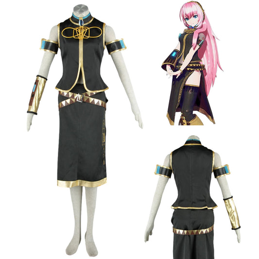 Vocaloid Costumes Megurine Luka Cosplay Dress Kit full Outfit with Accessories