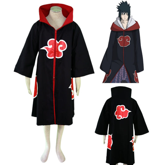 Naruto Cosplay Sasuke Eagle Team Embroidery Karin Costume Cloak