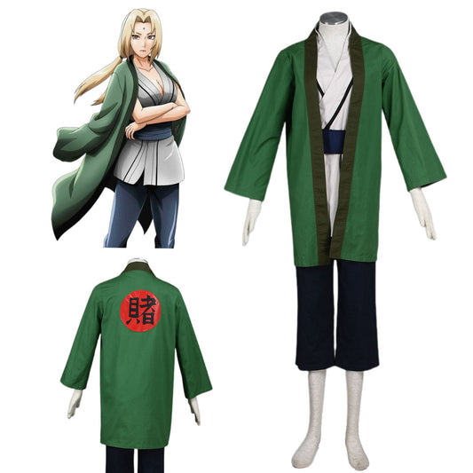 Anime Naruto Tsunade 5th Hokage Cosplay Costume full Outfit Kit