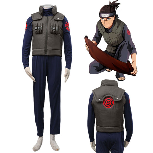 Anime Naruto Shippuden Kakashi Cosplay Jonin Elite Ninja Uniform Kit