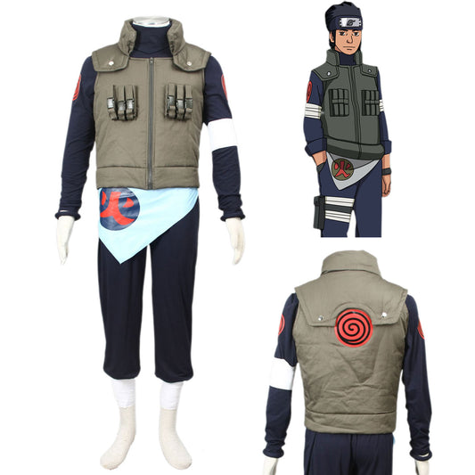 Naruto Shippuden Cosplay Sarutobi Asuma Costume full Outfit Kit