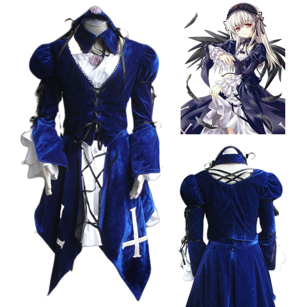 Rozen Maiden Mercury Lamp Cosplay Costume Kit full Outfit