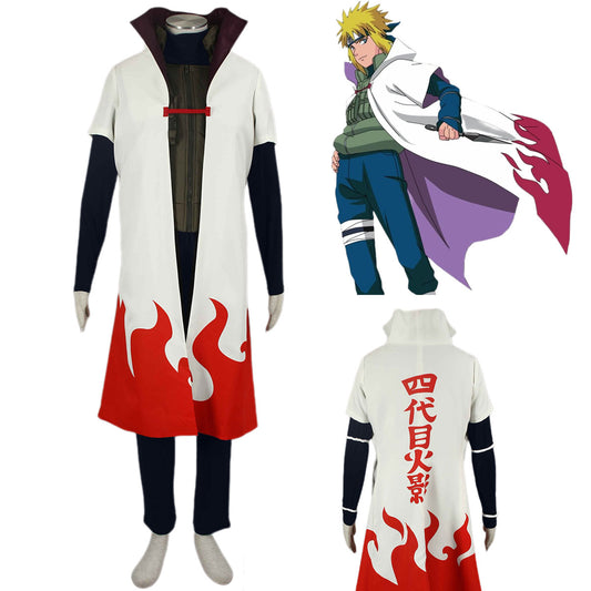 Naruto Shippuden 4th Hokage Namikaze Minato Cosplay Quality Costume Outfit Kit