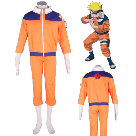 Anime Naruto Shippuden Cosplay Uzumaki Naruto Boys Costume