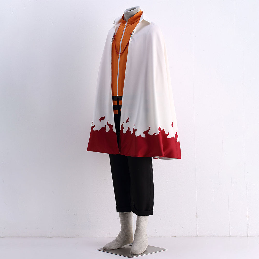 Naruto Shippuden Costume Naruto 7th Hokage Cosplay Cloak