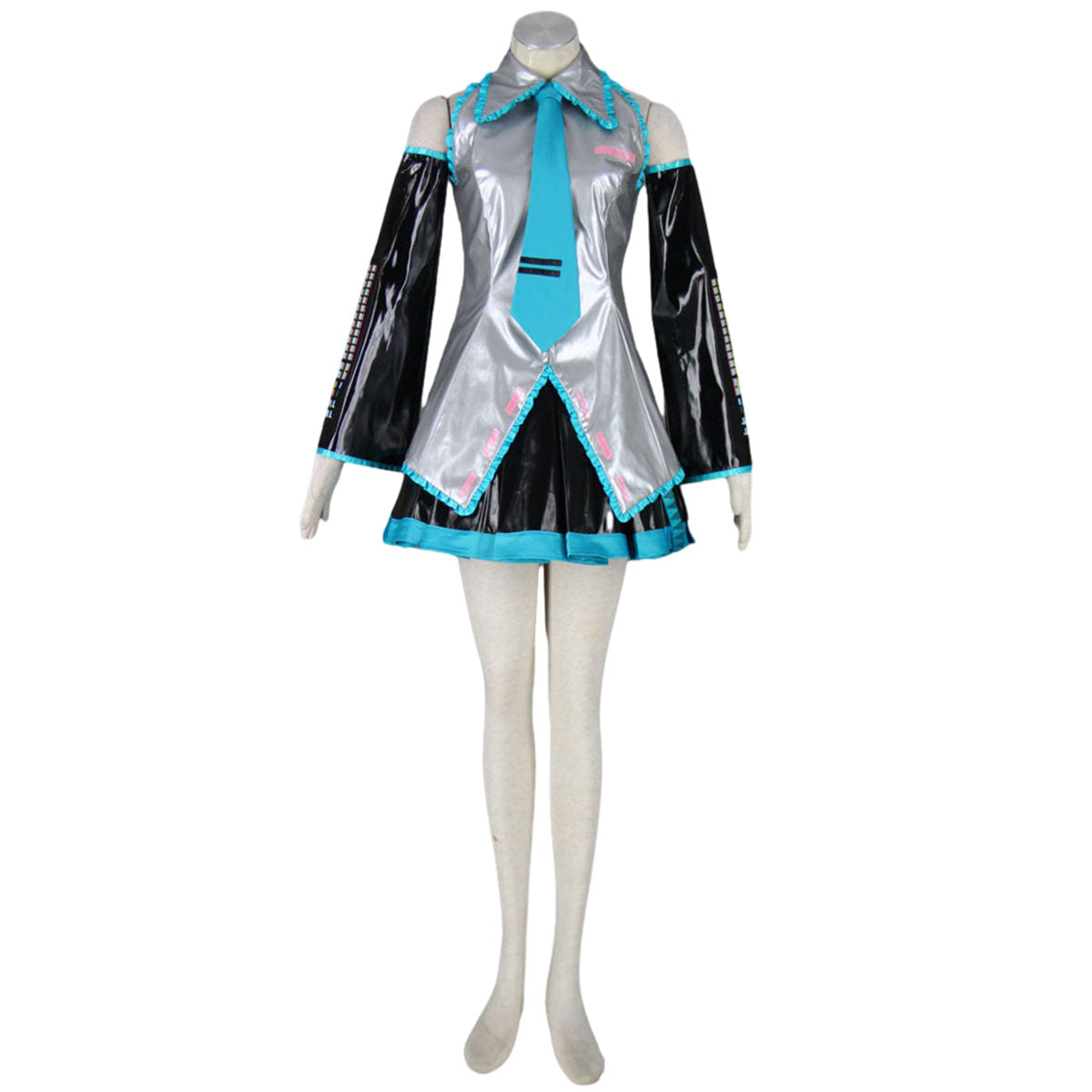 Vocaloid Costumes Hatsune Miku Rody Cosplay Silver Dress Kit with Accessories