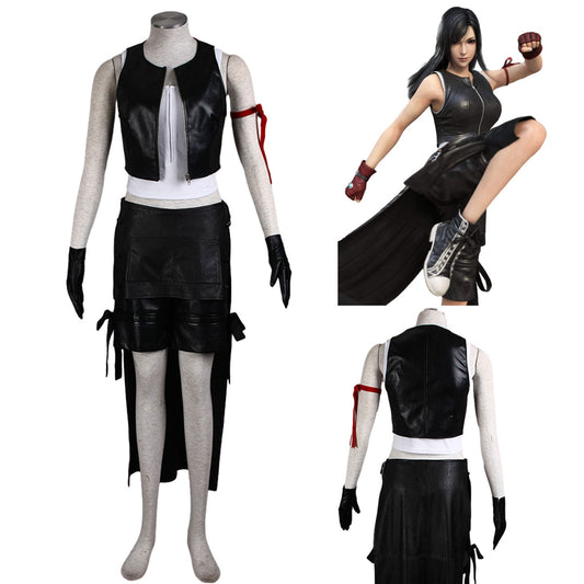 Final Fantasy 7 Costume Tifa Lockhart Cosplay Outfit Kit