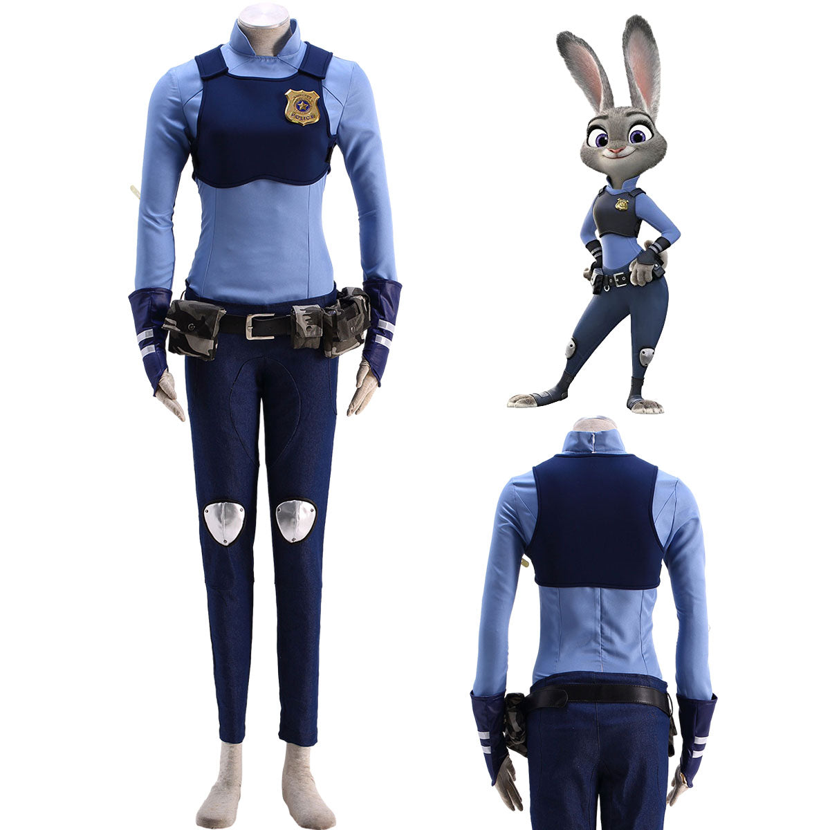 Zootopia Costume The Rabbit Hopps Judy Cosplay full outfit Kit