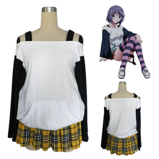 Rosario+Vampire Costume Mizore Shirayuki Cosplay full Outfit