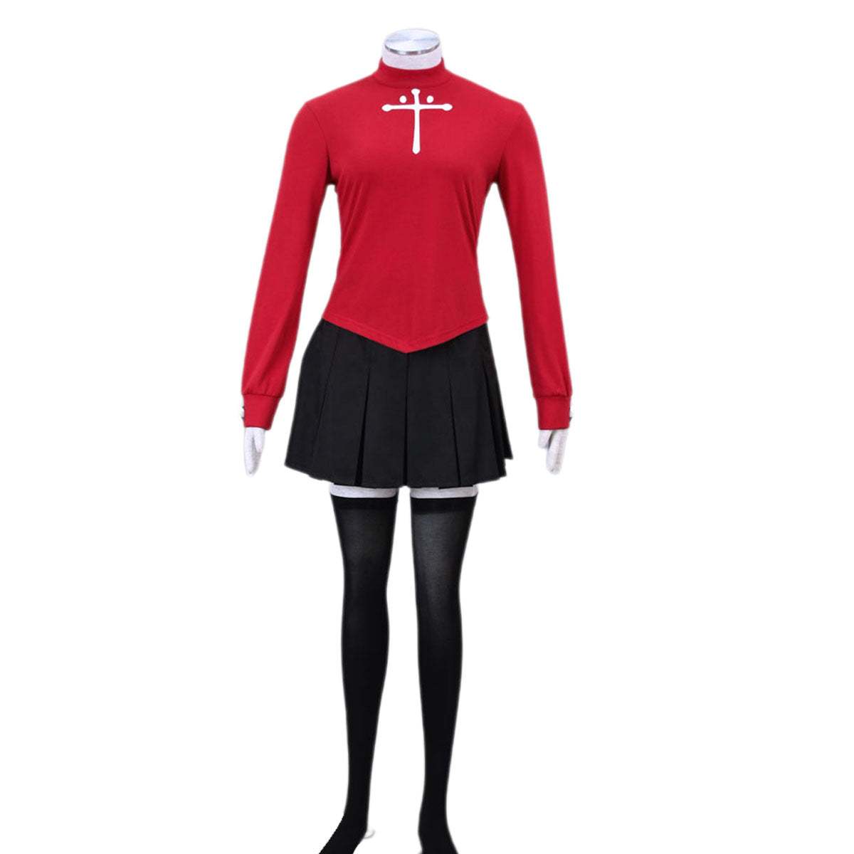 Fate Stay Night Costume Rin Tohsaka Cosplay Full Outfit Kit with Accessories