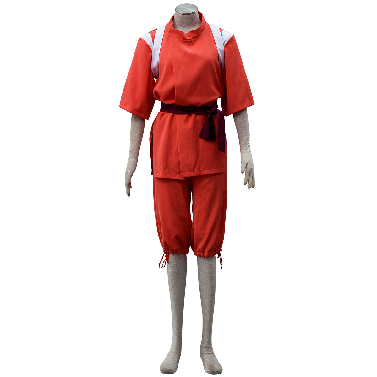 Spirited Away Costume Ogino Chihiro Cosplay Red Outfits Kit