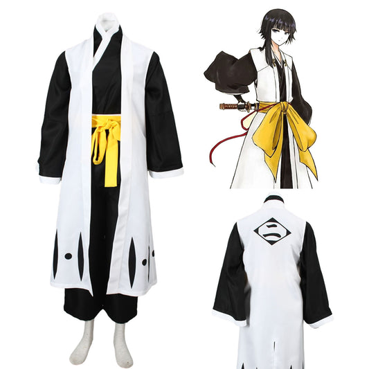 Anime Bleach 2th Division Captain Soi Fon Cosplay Costume full Outfit Kit