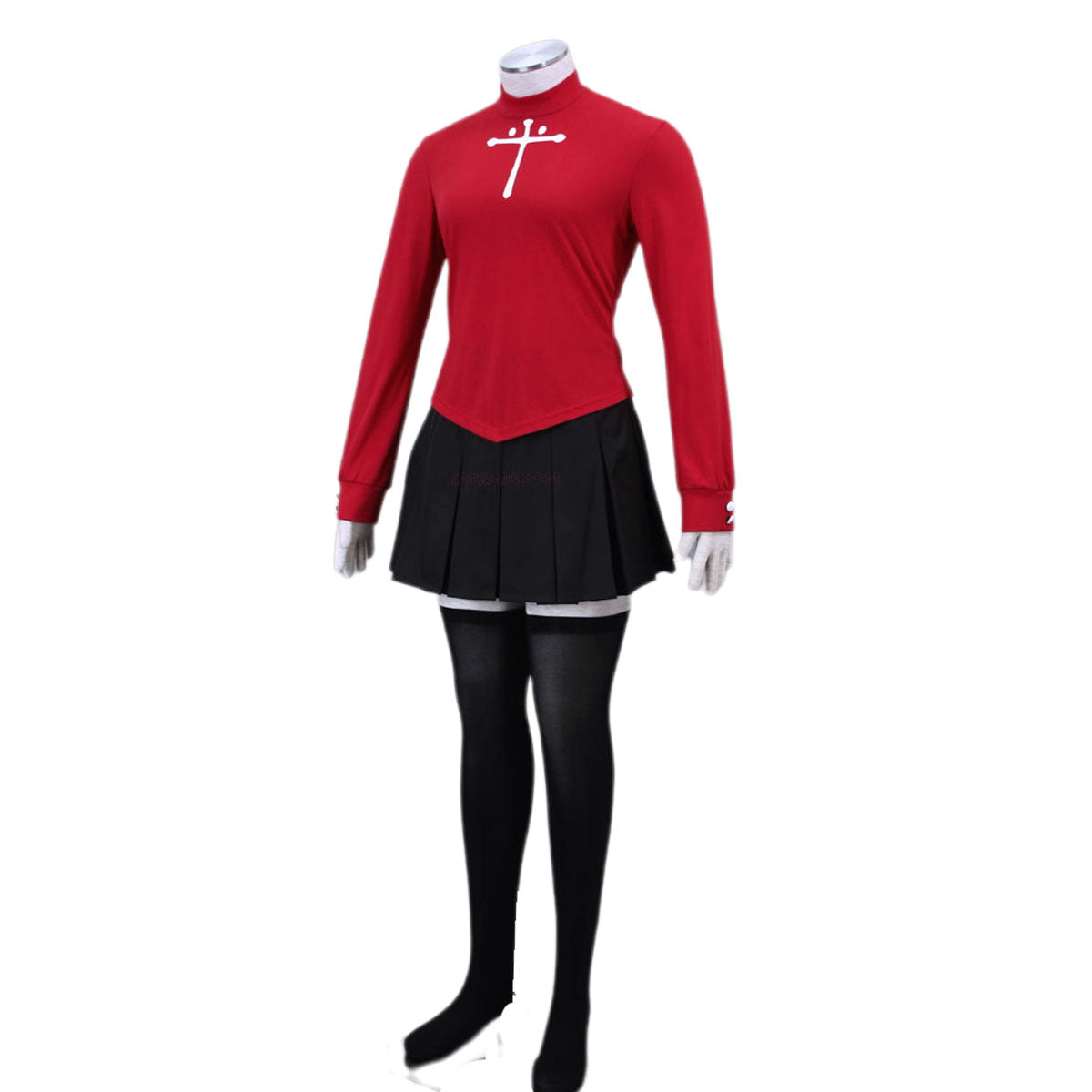 Fate Stay Night Costume Rin Tohsaka Cosplay Full Outfit Kit with Accessories