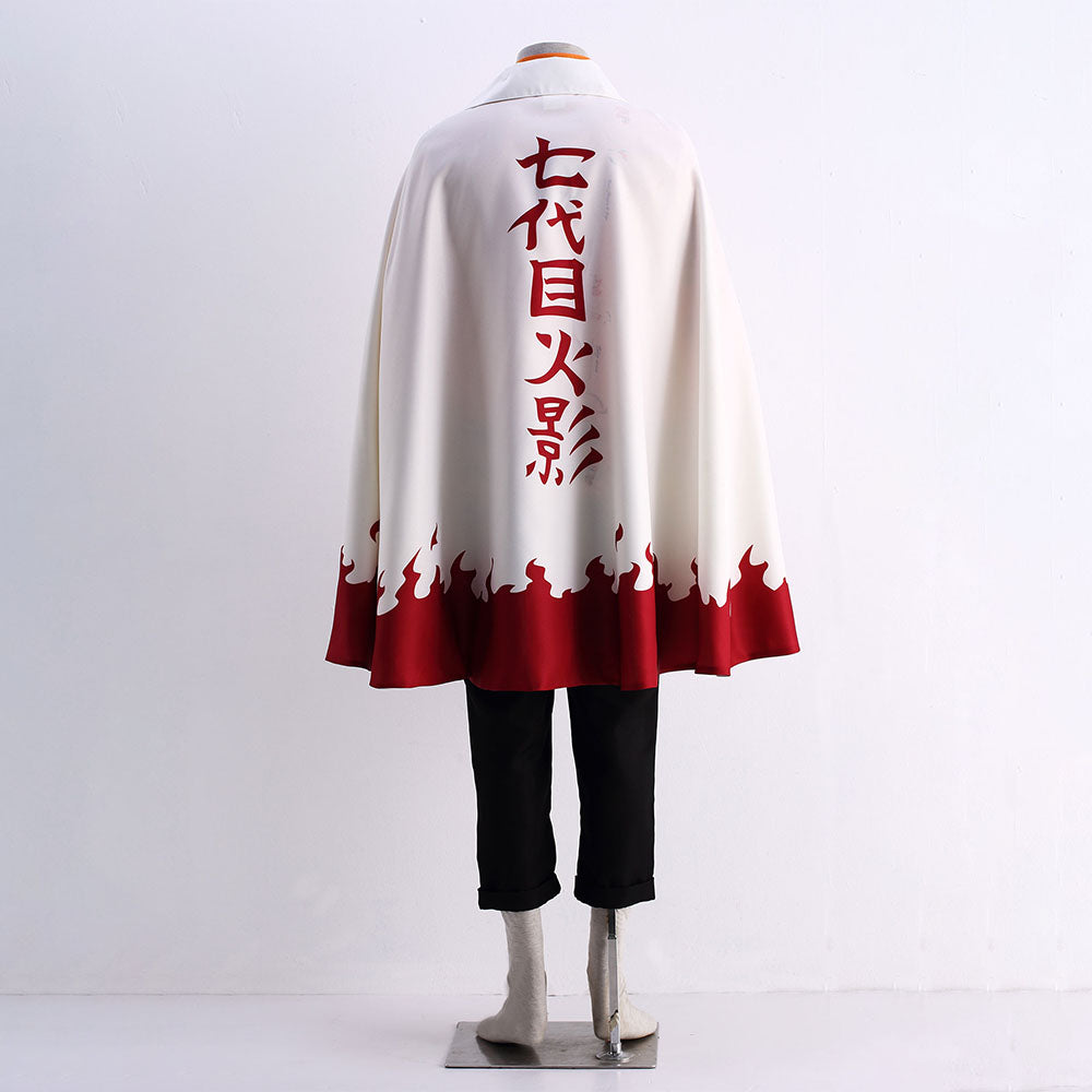 Naruto Shippuden Costume Naruto 7th Hokage Cosplay Cloak