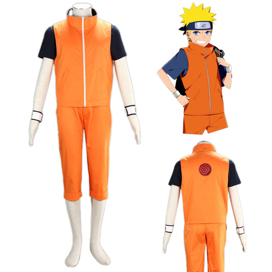 Naruto Find the Four-Leaf Red Clover Cosplay Uzumaki Naruto Costume