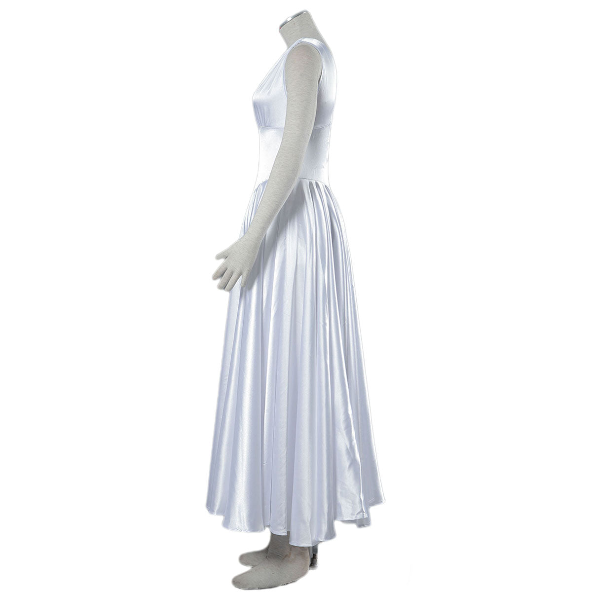 Saint Seiya Costume Athena Saori Kido Cosplay White Long Dress