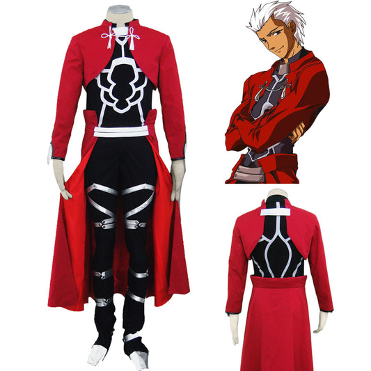 Fate Stay Night Costume The Archer Emiya Shirou Cosplay full Outfit Kit