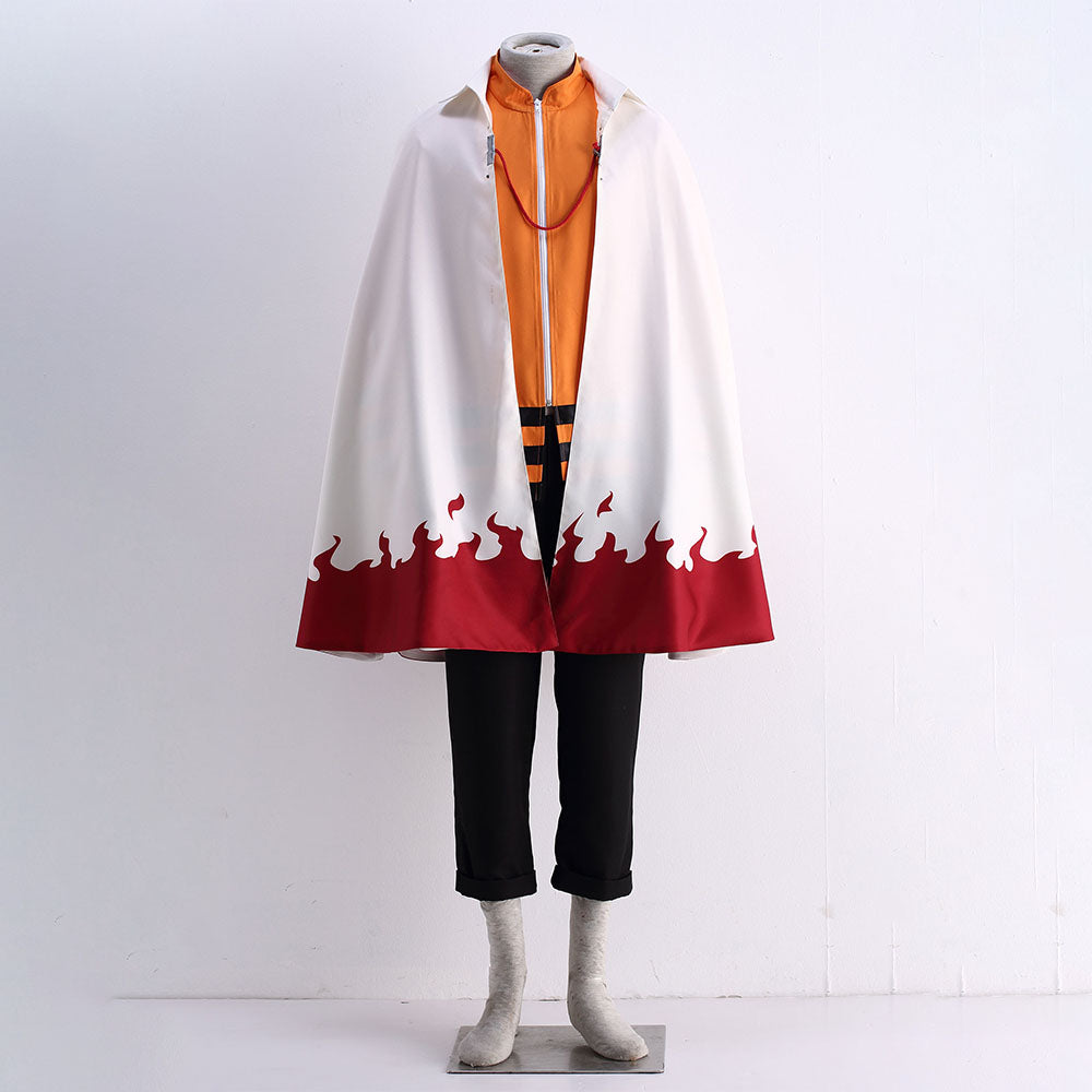 Naruto Shippuden Costume Naruto 7th Hokage Cosplay Cloak