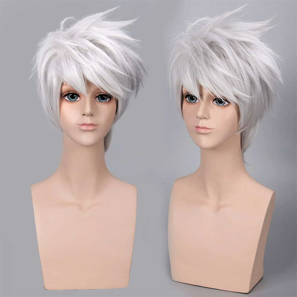 Naruto Costume Hatake Kakashi Cosplay Wig with Headband