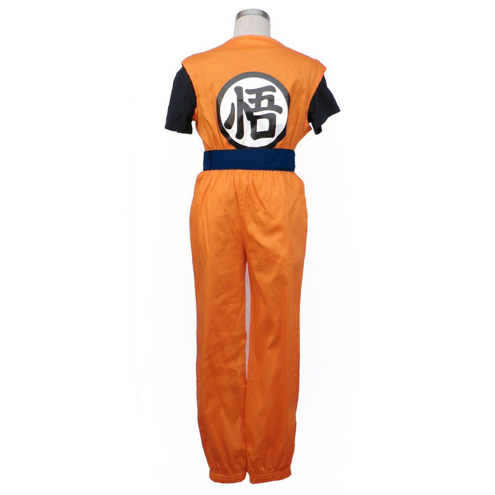 Halloween Dragon Ball Costume Son Goku Training Outfits with Wristband