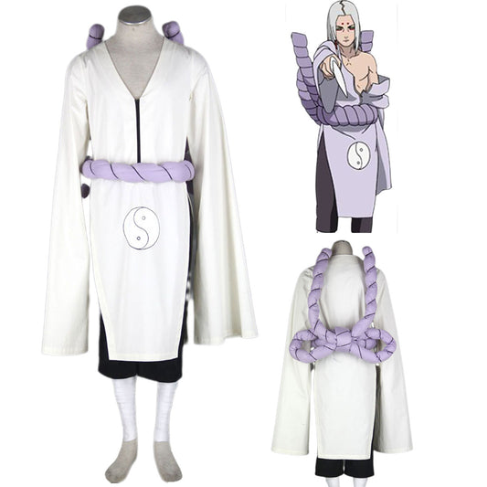 Naruto Shippuden Kaguya Kimimaro Cosplay Costume Outfit Kit