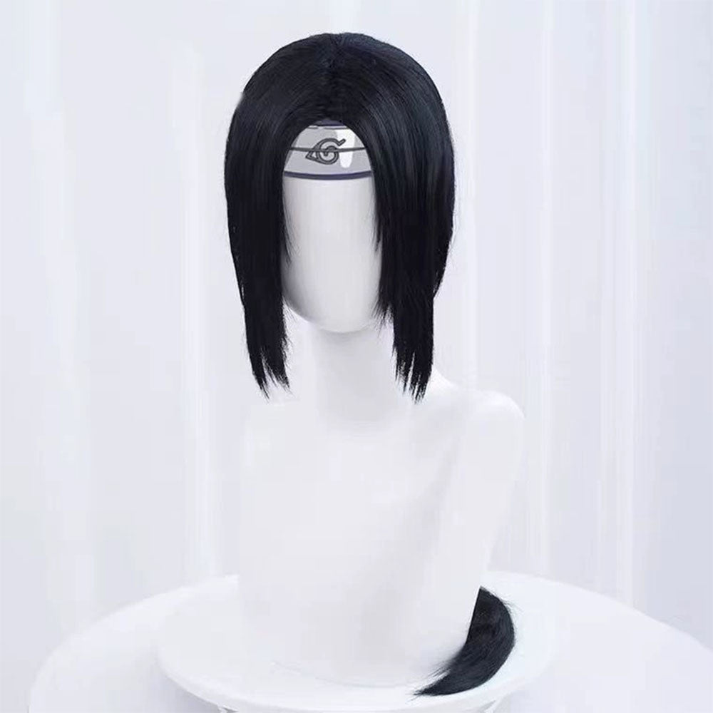 Naruto Costume Uchiha Itachi Cosplay Wig with Headband