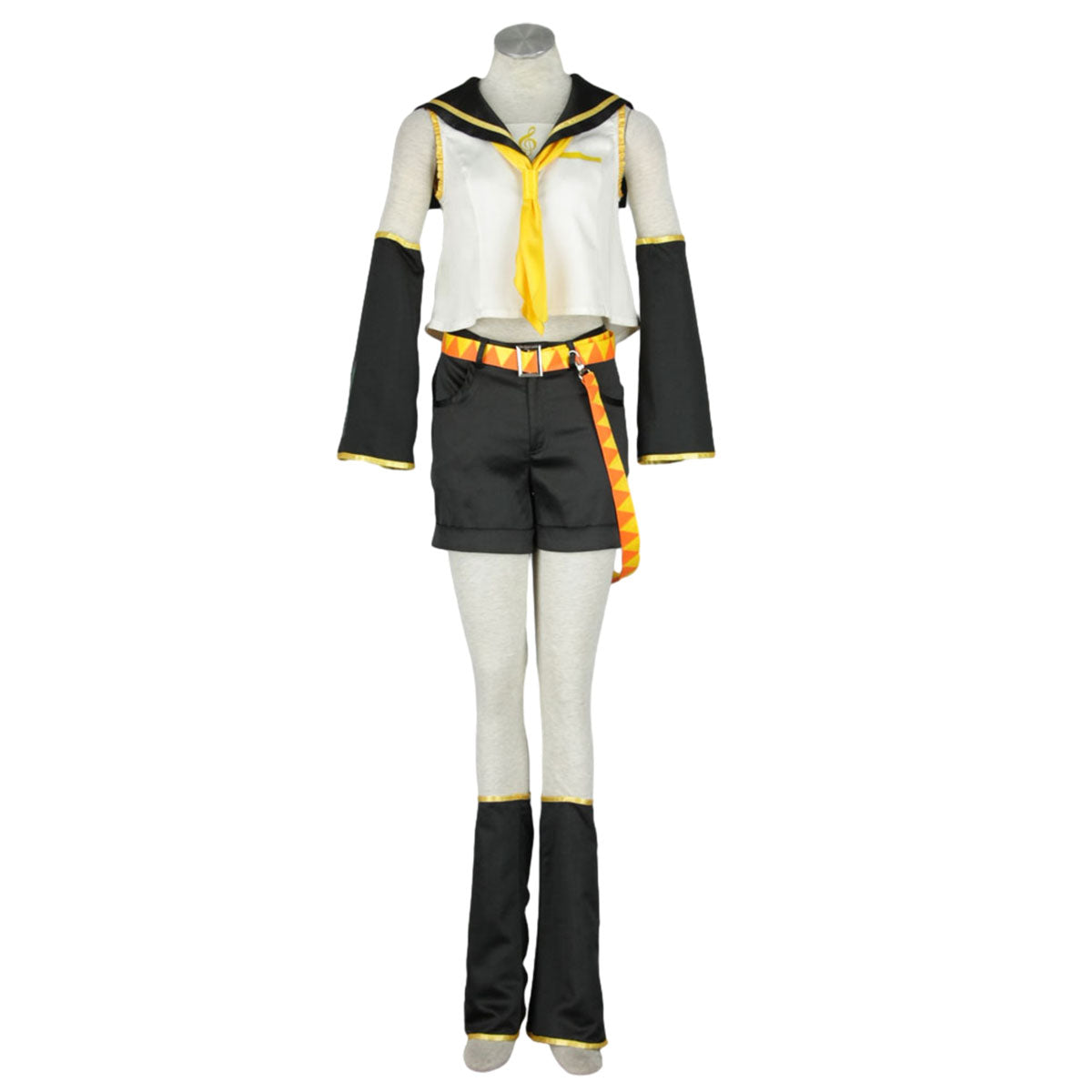 Vocaloid Costumes Kagamine Rin Cosplay Kit full Outfit with Accessories