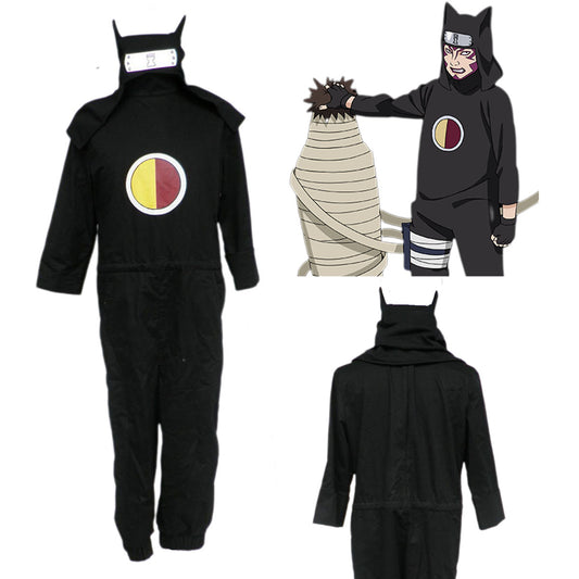 Anime Naruto Kankuro Taking Ninja Exam Cosplay Costume full Outfit Kit