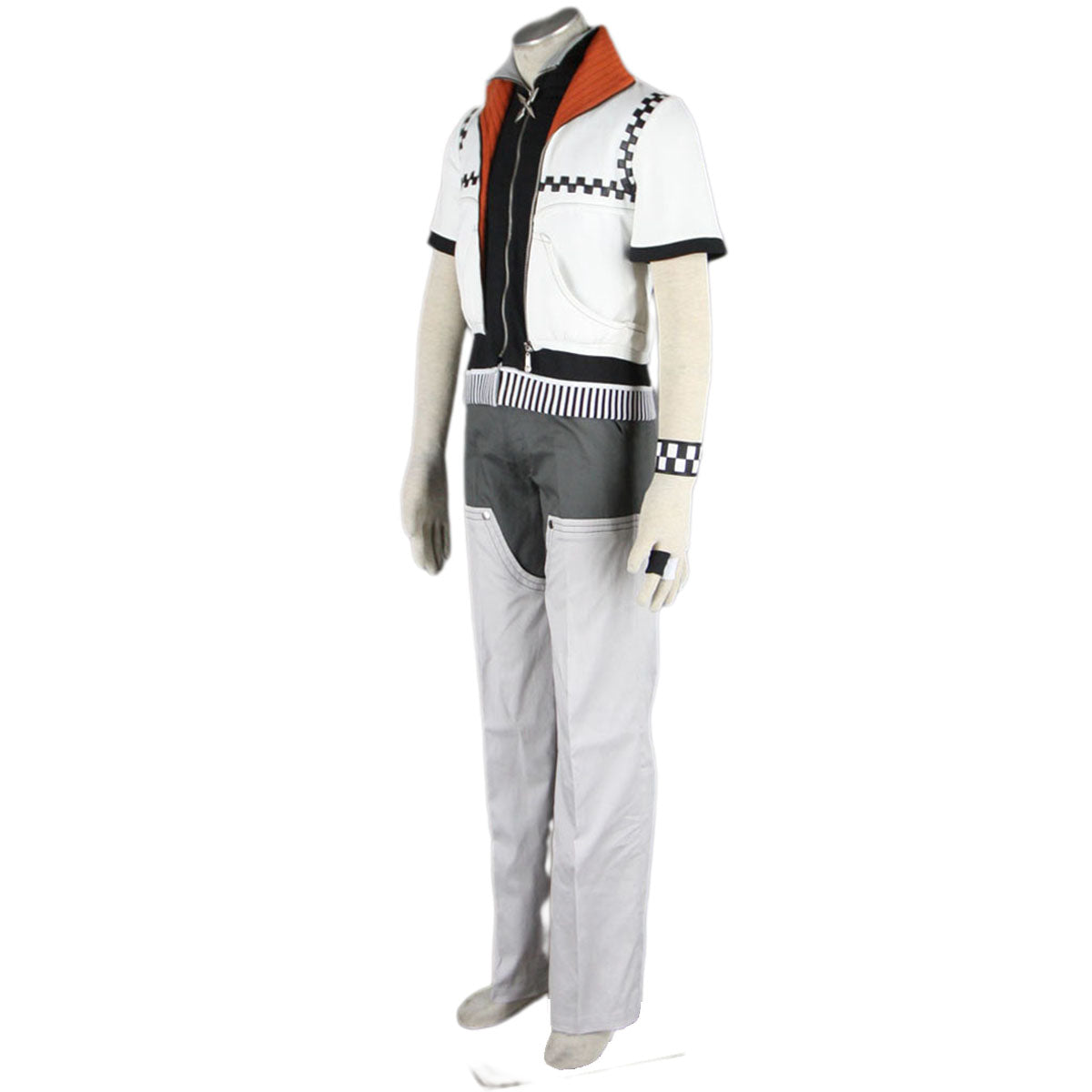 Game Kingdom Hearts Cosplay Roxas Costume Outfits Kit with Accessories