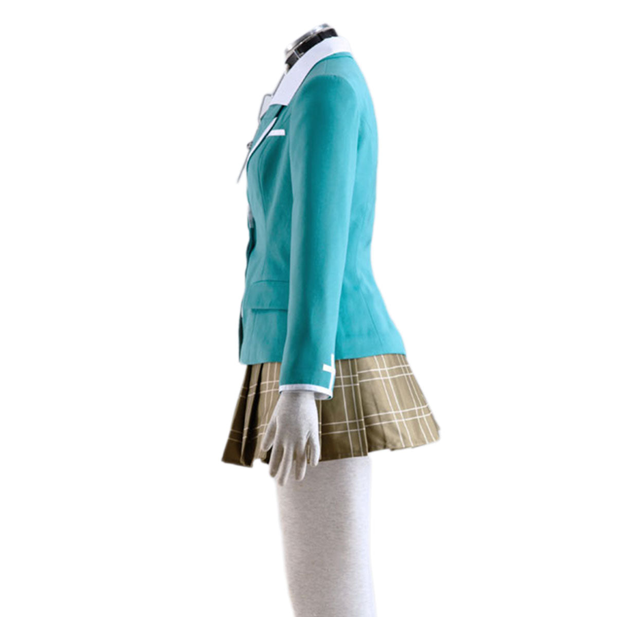 Rosario+Vampire Costumes Moka Akashiya Cosplay Uniform Kit with Necklace