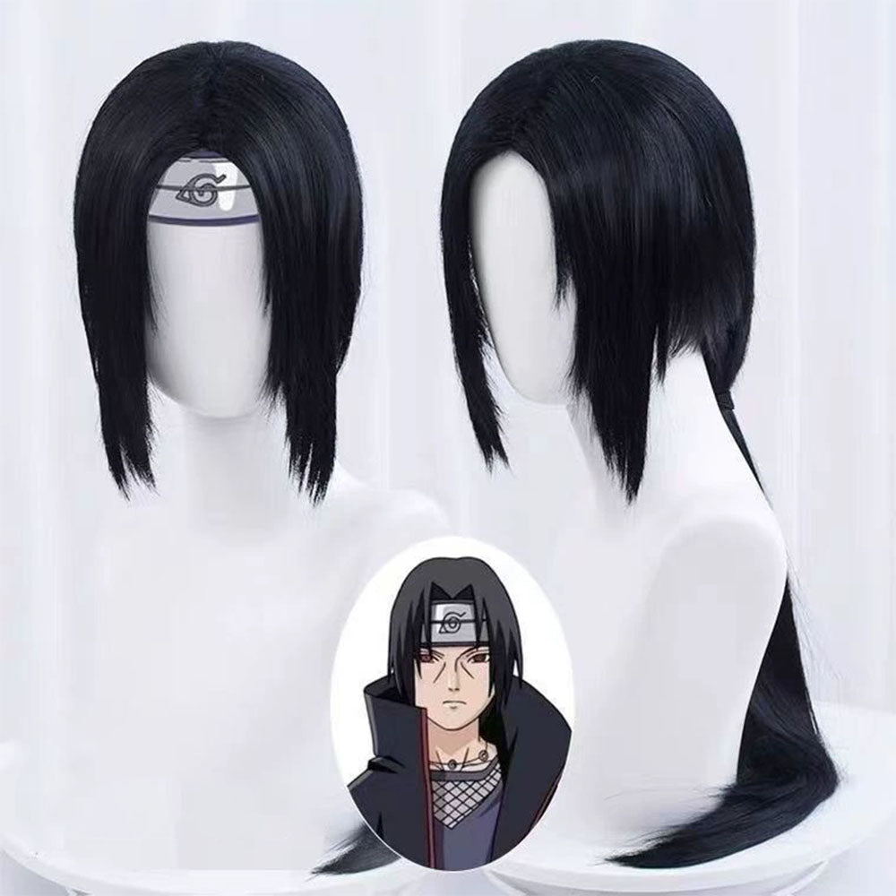 Naruto Costume Uchiha Itachi Cosplay Wig with Headband