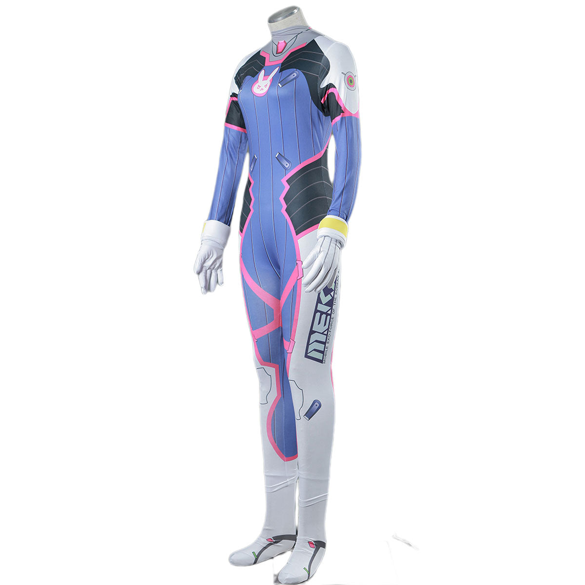 Overwatch DVA Hana Cosplay Stretchable Costume Jumpsuit Kit