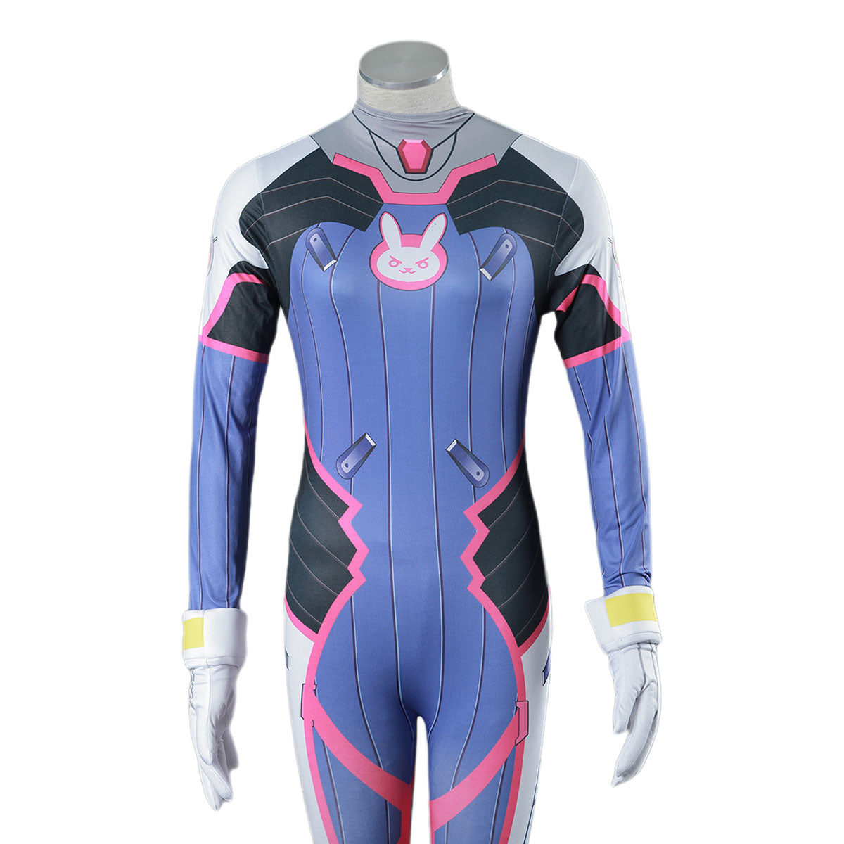 Overwatch DVA Hana Cosplay Stretchable Costume Jumpsuit Kit