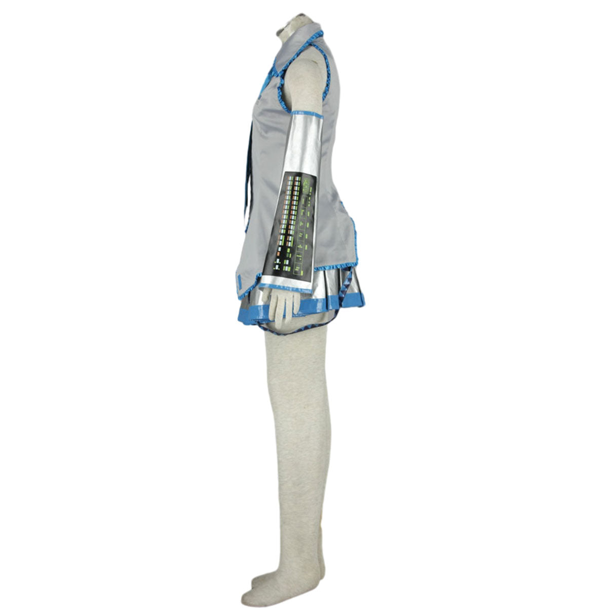 Vocaloid Costumes Yuki Snow Miku Cosplay Dress Kit with Accessories