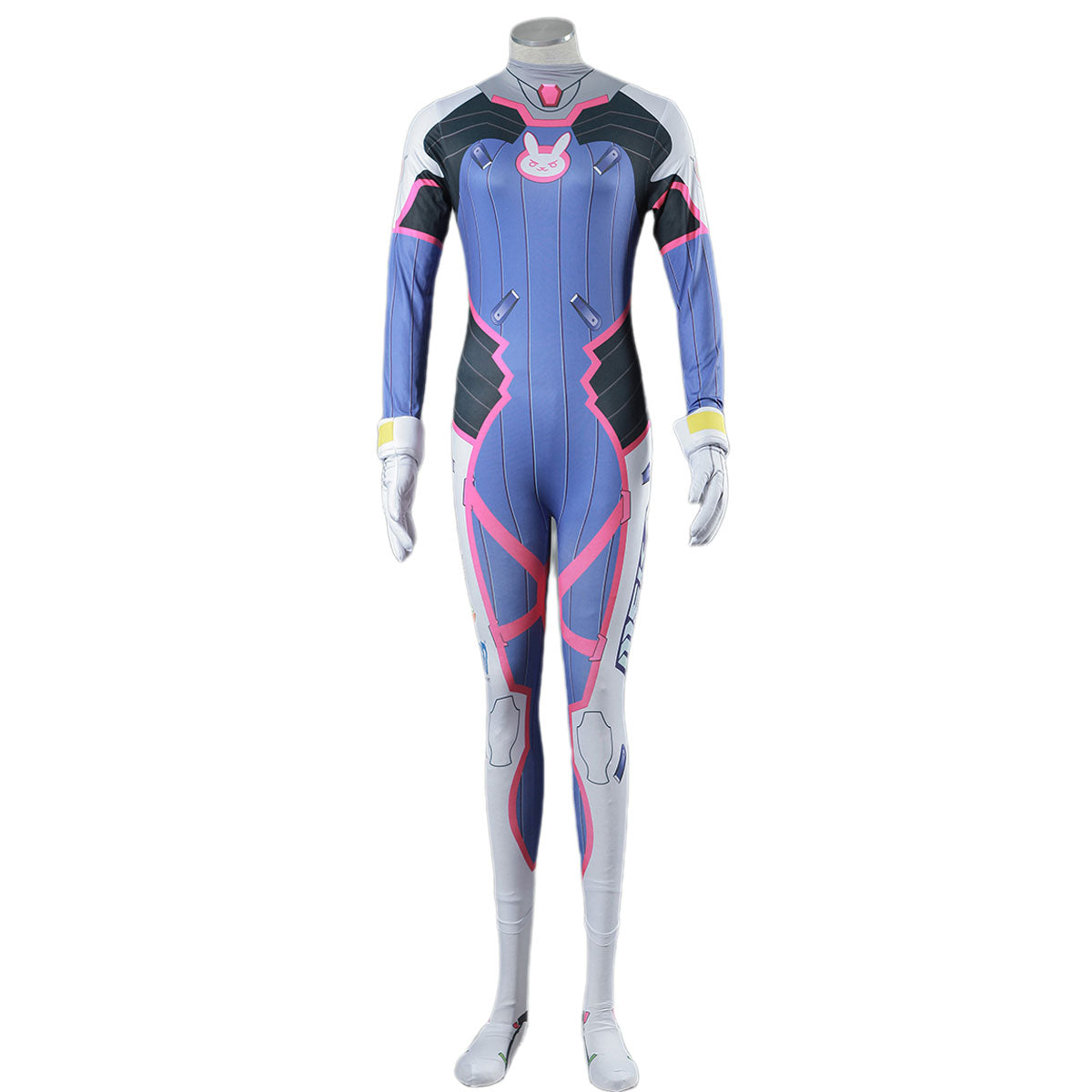 Overwatch DVA Hana Cosplay Stretchable Costume Jumpsuit Kit