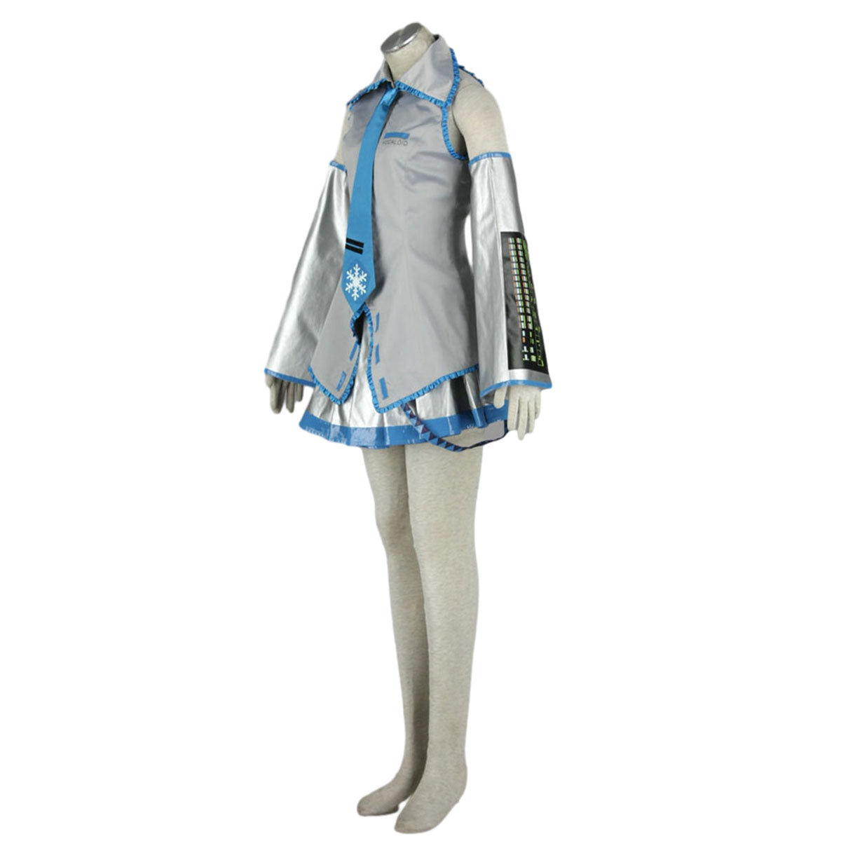 Vocaloid Costumes Yuki Snow Miku Cosplay Dress Kit with Accessories