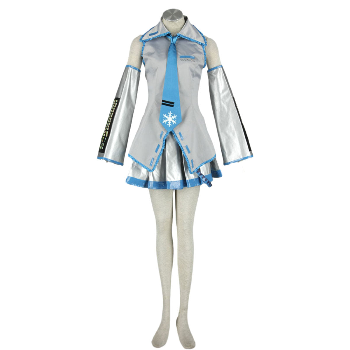 Vocaloid Costumes Yuki Snow Miku Cosplay Dress Kit with Accessories