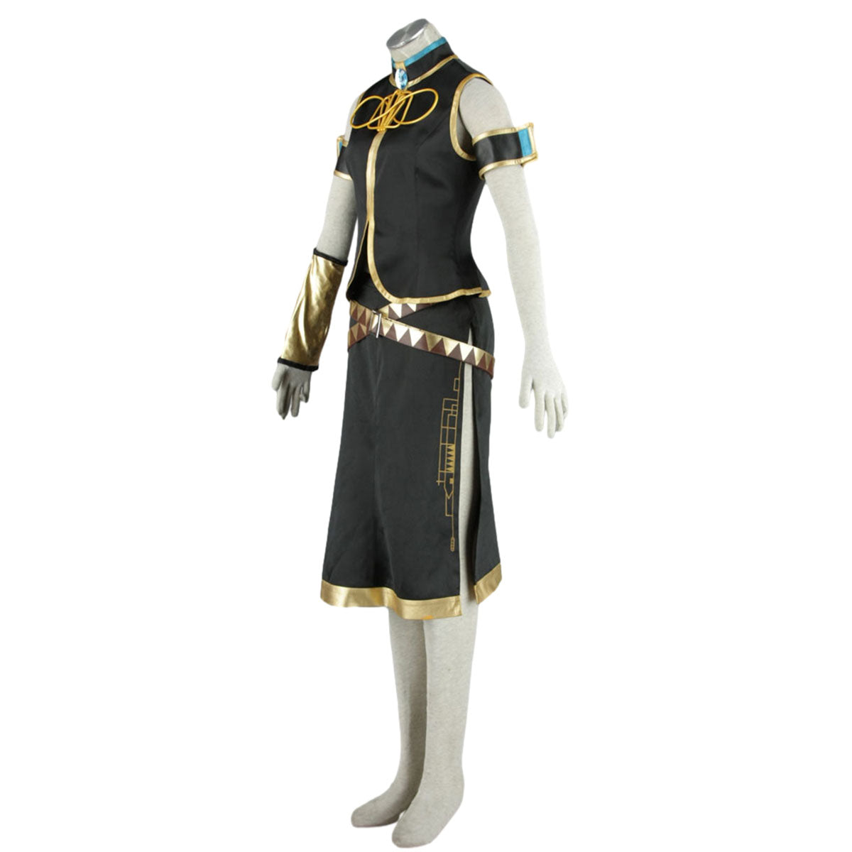 Vocaloid Costumes Megurine Luka Cosplay Dress Kit full Outfit with Accessories