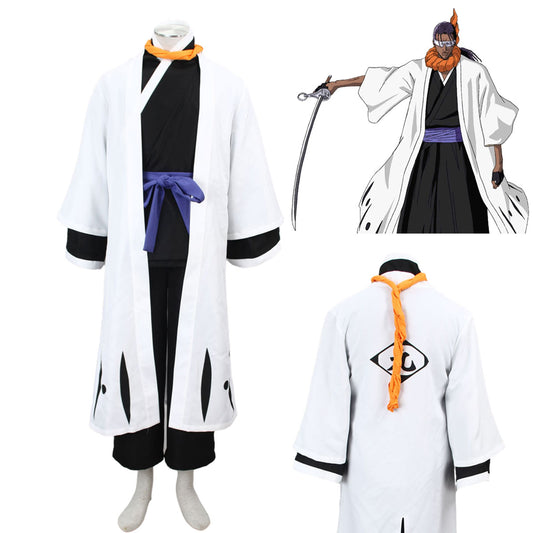 Anime Bleach 9th Division Captain Tosen Kaname Cosplay Costume Full Outfit Kit