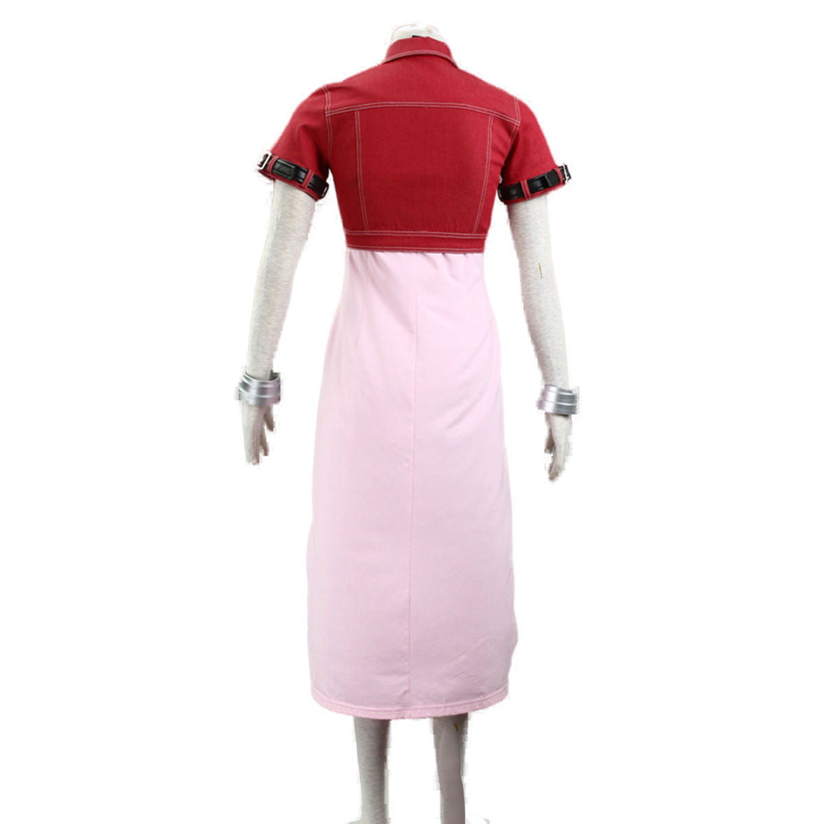 Final Fantasy 7 Costume Aerith Gainsborough Cosplay Kit with Accessories