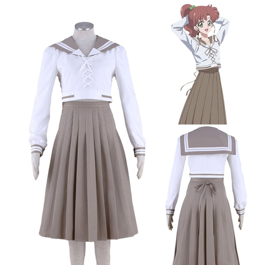 Sailor Moon Kino Makoto Sailor jupiter Cosplay Costume School Uniform Kit