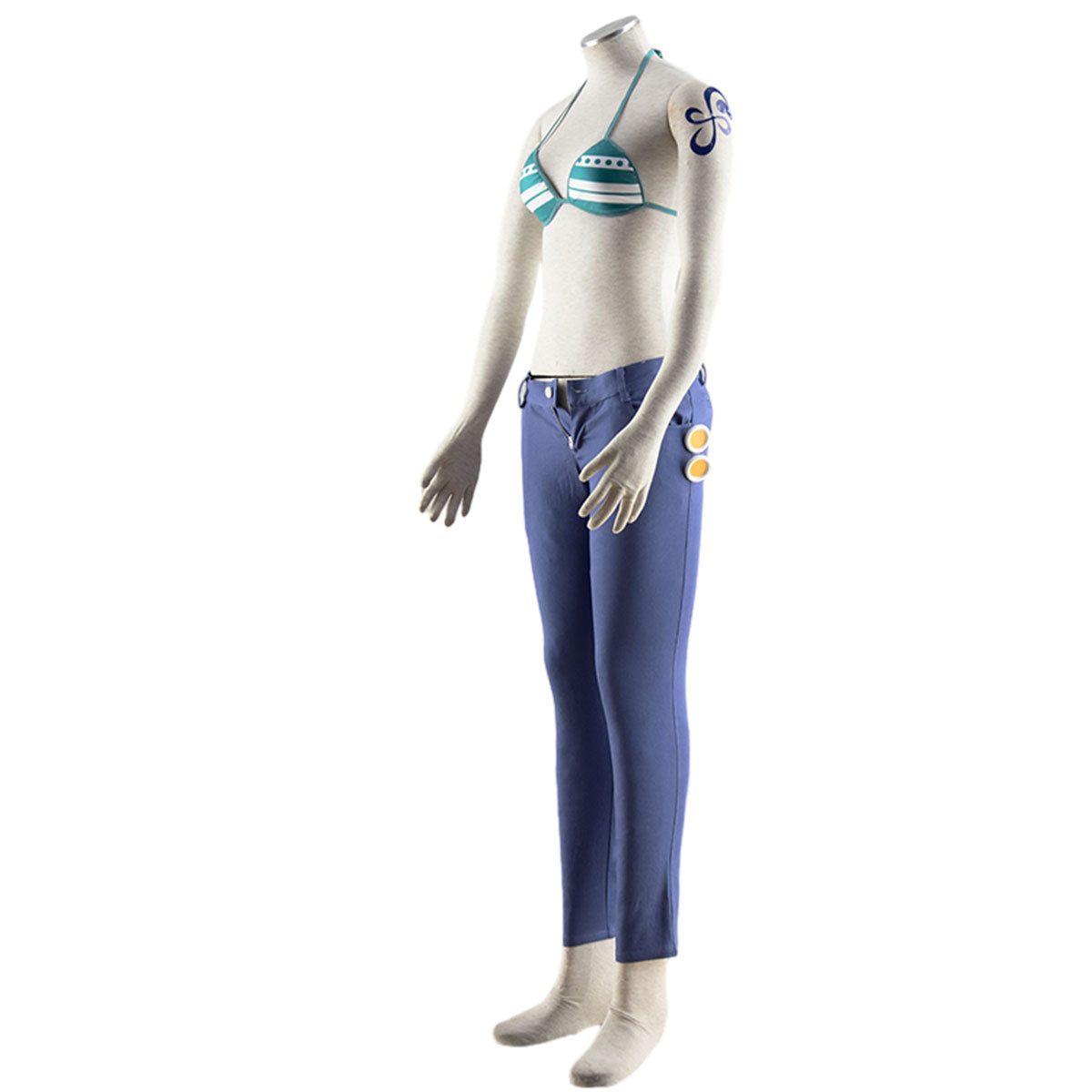 Anime One Piece Nami Swimsuit Costume with Accessories