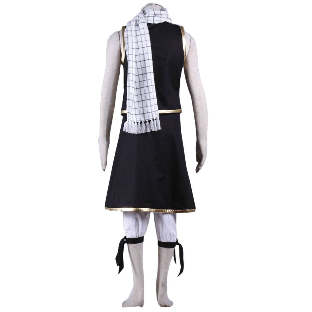 Fairy Tail Natsu Dragneel Cosplay Costume Outfit Kit with Scarf