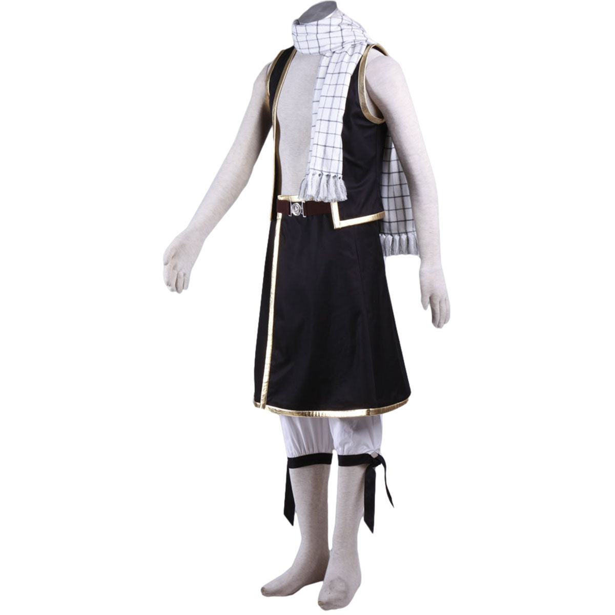 Fairy Tail Natsu Dragneel Cosplay Costume Outfit Kit with Scarf