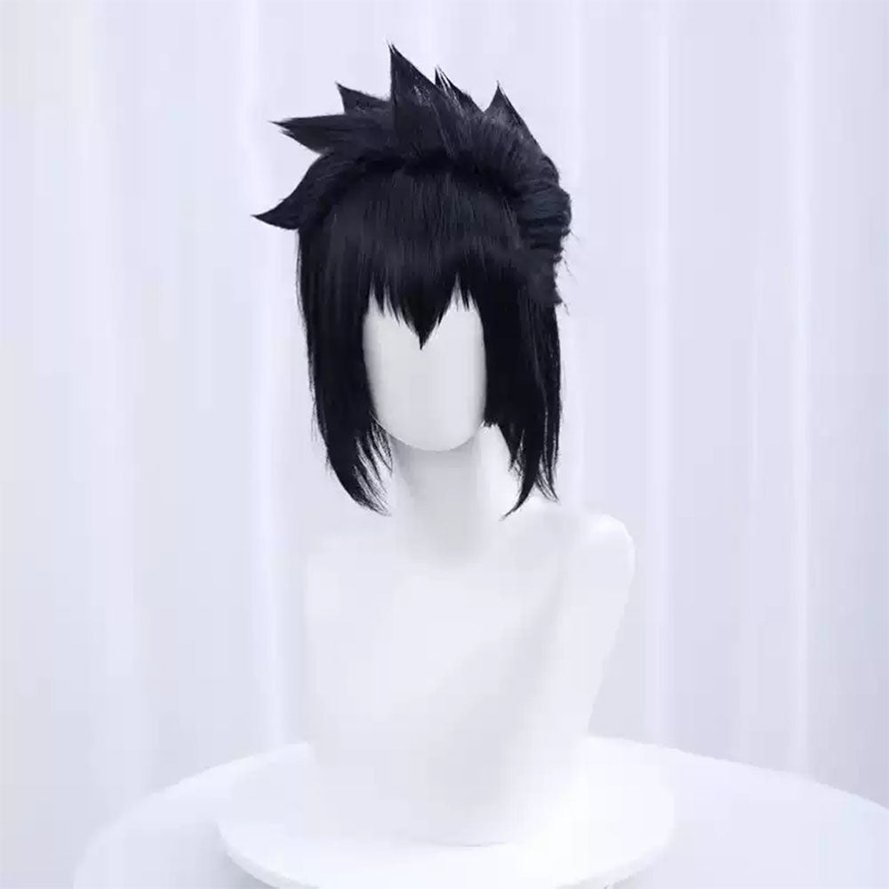 Naruto Costume Uchiha Sasuke Cosplay Wig with Headband