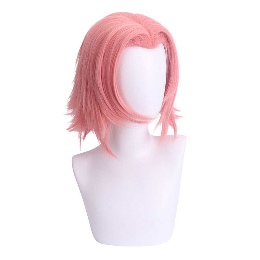 Naruto Costume Haruno Sakura Cosplay Wig with Headband